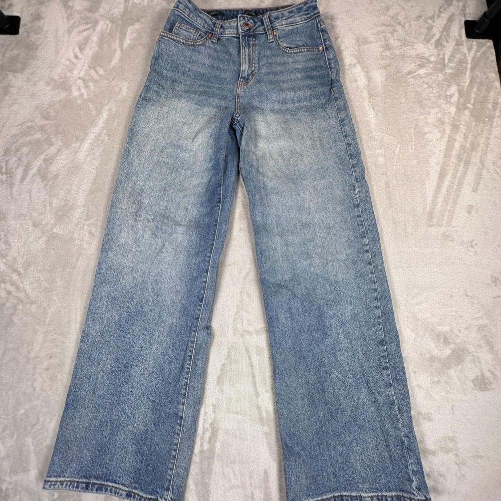 Wild Fable Baggy Jeans Womens Size 27 Blue Denim High Rise Super Alto